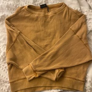 urban outfitter brown waffle knit sweater in size medium